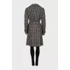Printed fitted coat