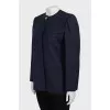 Straight cut wool jacket