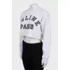 Cropped sweatshirt in gray