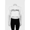 Cropped white t-shirt