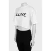 Cropped white t-shirt