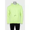 Men's hoodie with print on the back