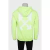 Men's hoodie with print on the back