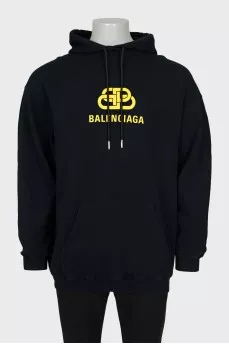 Men's oversized hoodie with brand logo