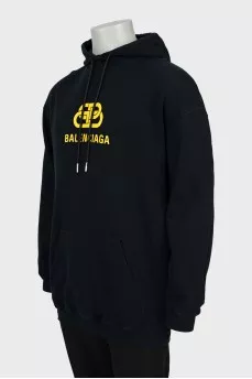 Men's oversized hoodie with brand logo