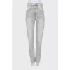 Light grey slim fit jeans