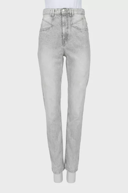 Light grey slim fit jeans