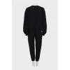 Black suit with joggers