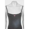 Mini dress with straps with tag