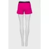 Sports shorts with elastic band