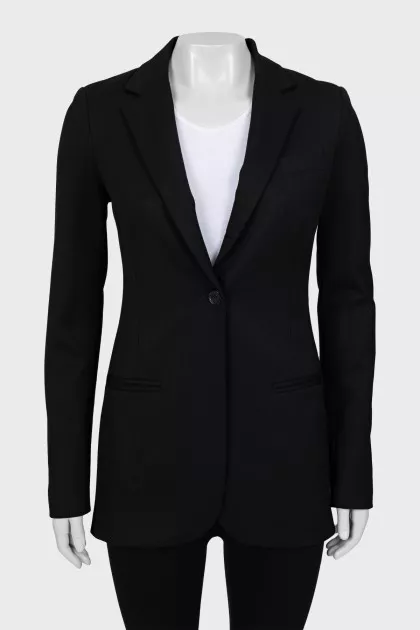 Fitted wool jacket