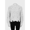 Cropped turtleneck sweater