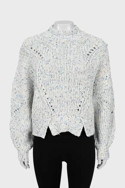 Cropped turtleneck sweater