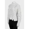 Cropped turtleneck sweater