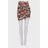 Printed mini skirt with tag