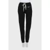 Sports joggers with embroidered logo