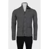 Men's wool and cashmere cardigan