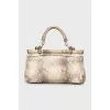 Python Skin Tote Bag