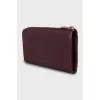 Purple leather wallet