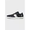 Men's sneakers with perforated leather