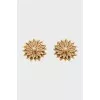 Gold Flower Clips