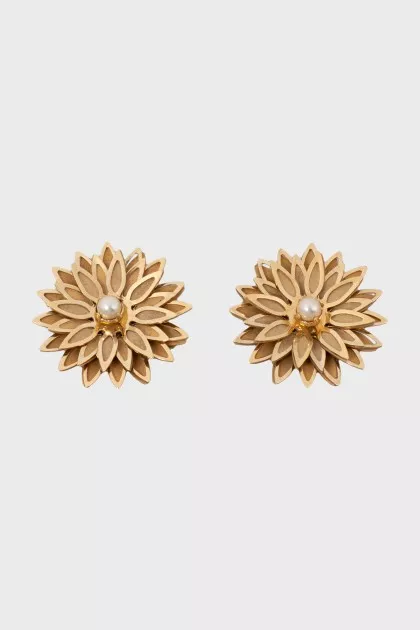 Gold Flower Clips