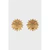 Gold Flower Clips