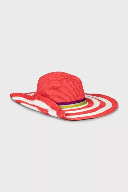 Braided striped hat
