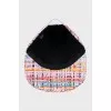 Woven cap in a combination of colors