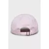 Pink cap with text print