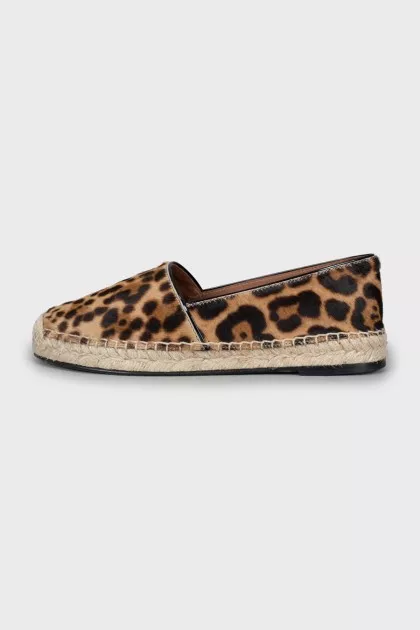 Animal print espadrilles