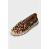 Animal print espadrilles
