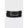 Men's Black Leather Belt