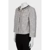 Jacket decorated with sequins and rhinestones