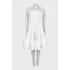 White dress with straps