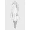 White dress with straps