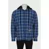 Men's hooded shirt jacket