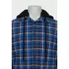 Men's hooded shirt jacket