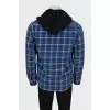Men's hooded shirt jacket