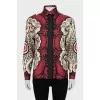 Loose fit silk shirt