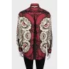 Loose fit silk shirt