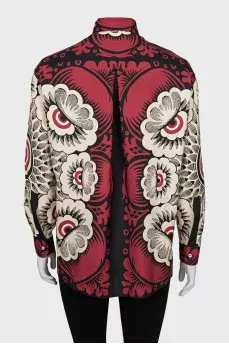 Loose fit silk shirt