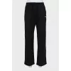 Men's trousers with embroidered logo