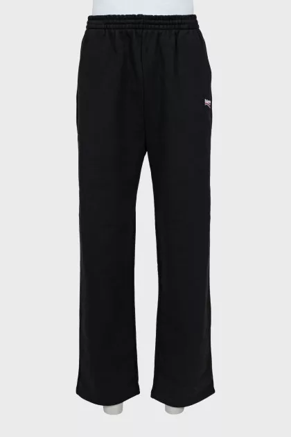 Men's trousers with embroidered logo