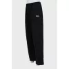 Men's trousers with embroidered logo