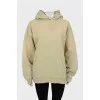 Oversized hoodie with text print
