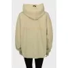 Oversized hoodie with text print