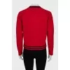 Knitted bomber jacket with buttons