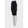 Pencil skirt with raised seams