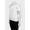 Straight cut silk top